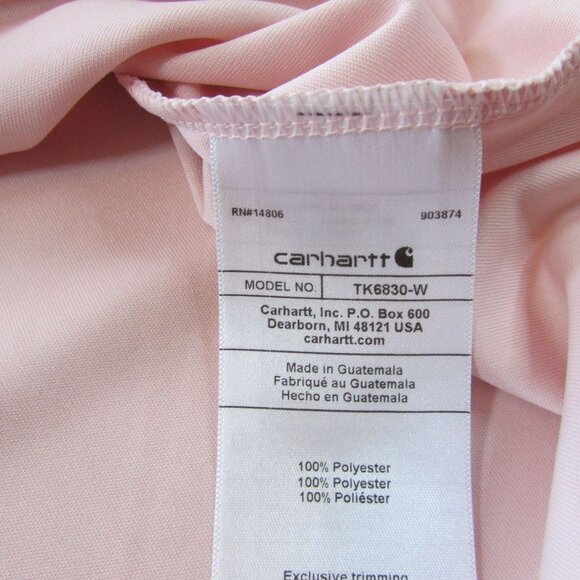 Carhartt Force Women's Sun Defender Relaxed Fit Short Sleeve T-Shirt Soft Rose T - Picture 2 of 2